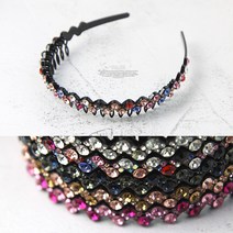 비바제인 VJ_HB3 빗살큐빅 헤어밴드 머리띠