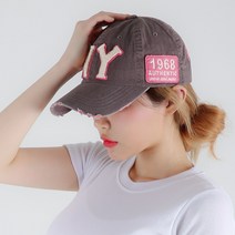 라핑 빈티지 볼캡 NY 워싱 남녀공용 캡모자