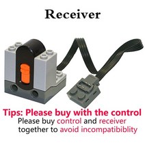 레고 파워 펑션 세트 모터 다중 전원 기능 도구 서보 블록과 호환되는 기술 부품 기차 전기 pf 모델 빌딩 키트, 8884-2.4g-수신기