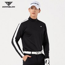 중저가 골프웨어 FW 남성 반폴라 티셔츠 블랙