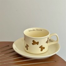 곰돌이 머그컵 제니 테디베어 홈카페 신혼 선물 소품 커플 감성, 제니베어 커피잔세트 1+1