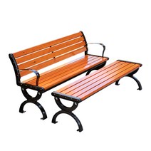 야외 나무 공원 의자 옥외용 방부목 벤치 등의자 조경, 방부목 평벤치 1200x400x400