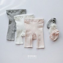 도레미 피콧레이스크롭타이즈덧신 4컬러 유아 아동 주니어 양말
