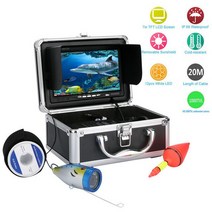 어탐기 GAMWATER 7 "인치 HD 1000tvl 수중 낚시 비디오 카메라 키트 12 PCS 흰색 led 비디오 어군 탐, 1개, 04 White LED 50M cable, CHINA