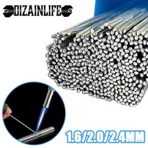 소형용접기 저온 쉬운 용융 알루미늄 범용 실버 용접봉 코어 와이어 1.6mm2.4mm 막대 솔더 필요 없음 솔더 분말 용접 바, 2.0mm-33cm, 30개