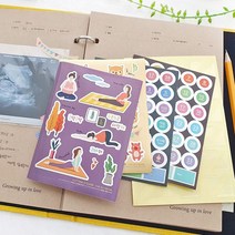 [천삼백케이] [제이밀크] 태교일기 데코팩 ver.2(주수스티커+태교스티커+코너스티커), 단품