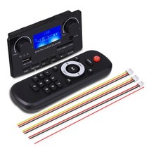 블루투스모듈 BLE 블루투스 오디오 DIY 모듈 LCD 가사 디스플레이 5.0 MP3 디코더 보드 지원 핸즈프리 녹음 FM DC 12V WMA WAV APE FLAC 플레이어, LCD MP3 Player, 01 LCD MP3 Player