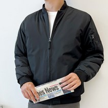 179번지 남자 여자 커플 블루종 패딩 항공 블랙 점퍼