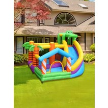 에어바운스 놀이기구 에어바운서 선물 슬라이드 가정용 미끄럼틀 대형 놀이터, 20197 255 195 190cm