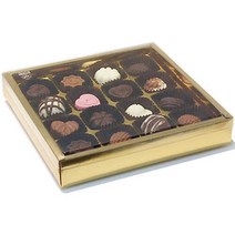 초콜릿박스 (투명16구/ 금색밑판)