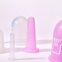 테라피박스 미항 마사지컵 브이라인컵 볼살 이중턱 턱살 땡김이 얼굴마사지 (바디+페이스), 바디+페이스 4종, 퓨어화이트