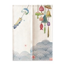 일본 후지 웨이브 체리 도어 커튼 파티션 주방 출입구 장식 카페 레스토랑 노렌 하프, 15 15_10 custom contact us.