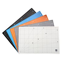 윈스타 사무용 고무판 칼라 데스크 매트 M, 오렌지