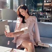 나는마리 블라썸 노카라 트위드 자켓 2color 55 77