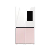 삼성 비스포크 패밀리허브 5도어 글라스 글램화이트+글램핑크 RF85B97A1APW 바름
