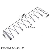 국산차수입차부품 FINEWE-1.2mm 매거진 스프링 압축 글록 장난감 액세서리 1 개, [03] 1.2X10X33X54mm