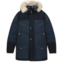 울리치 남성 멜톤 블루 ARCTIC BRAND FUR 파카 자켓