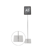 데몰 A5 스탠드 안내판 메뉴판 가격표 POP대 다크그레이