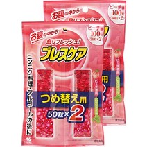 브레스케어 구취제거 마시는 입냄새제거 복숭아맛 100캡슐X2팩 (총 200캡슐), 복숭아