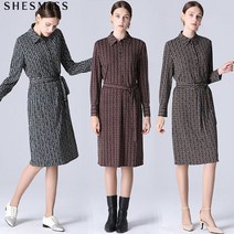 [쉬즈미스(SHESMISS)] 홀리데이 플라워 패턴 랩 원피스