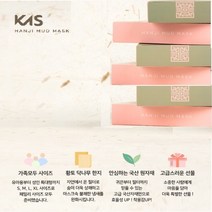 KAS 케이에스 황토한지 2D 마스크 새부리형 컬러 마스크 100장, 중형, 민트