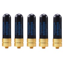 보풍위한 5PCS / LOT 듀얼 밴드 UHF + VHF 안테나 SRH805S SMA 암 UV-5R BF-888s 자외선 UV-82 5RA 자외선 5re TK3107 2 107 1, 하나, 보여진 바와 같이