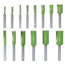 드라이월커터 6mm 생크 스트레이트 비트 텅스텐 카바이드 단일 더블 플루트 라우터 비트, 6x4x13mm