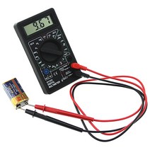 Professional DT832 Digital Multimeter LCD DC AC Voltmeter Ammeter Ohm Tester, 02 YELLOW