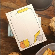 펌즈 A5메모패드_디자인4종, 선택:모여모여, 단품