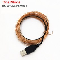 견고한 8모드 USB/배터리/태양 Led 문자열 조명 거리 Garlands 크리스마스 트리 장식 야외 결혼식 새해 요, 10 20M - Multi Lights, 05 USB Copper wire