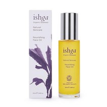 Ishga 영양 페이스 오일 해초 호호바 아몬드 로즈 제라늄 비건 크루얼티 프리 50ml(1.7온스)