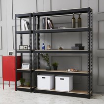 울트라랙 가로60x깊이50x높이150cm 3단 선반 베란다 다용도 무볼트 철제 앵글 세탁기, 블랙