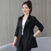 Momolatti 여성 허리를 굽히다 쇼트 정장 트렌치코트렌치코트