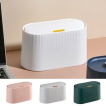 미니 분리형 휴지통 화장실 인테리어 쓰레기통 원터치 화장대 꾸미기 자취생 집들이 선물, 1개, 화이트