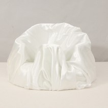 파티블리 공단천_화이트 의자커버, 공단천(백색)