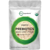 Micro Ingredients Prebiotics 마이크로인그리디언트 프리바이오틱 파우더 스트로베리 1lb 454g
