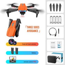 입문용드론 나노드론 드론낚시 방제드론 수중드론 KBDFA-K3 E99 프로 드론 전문 스마트 장애물 회피 4K 울, 05 Orange-Dual 4K 2b