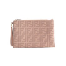 펜디 [FENDI] 23SS FF 로고 플랫 라지 클러치백 8N0178 A0WH F0J2F