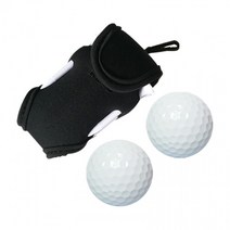 [AHA]골프 주머니 볼 공 허리백 파우치 티꽂이 증정 케이스100417ea, 1골프공케이스-블랙
