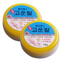 웰빙헬스 명품고운발 100g 2개/발크림/풋크림, 웰빙헬스 명품고운발 100g 2개/