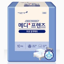 깨끗한나라 침대용 위생방수 3중흡수 깔개매트 60X75 10매X20팩 어르신, 1개