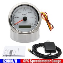 GPS HUD 30 ~ 120KMH 85mm GPS 안테나가있는 속도계 게이지 7 색 백라이트 주행 거리계 범용 자동차 보트, 09 120KMH WS