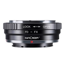 dslr 렌즈 어댑터 K & F Concept FD-FX 렌즈 어댑터 캐논 FD 마운트 Fujifilm FX X-Pro1 X-E1 X-A1 카메라 바디, 01 Fujifilm X 마운트