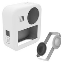 액션캠대여 초미니무선카메라 바디캠 GoPro MAX 360 호환 소프트 실리콘 보호 하우징 케이스 스포츠 카메라 전문 돔 렌즈 부품, [05] White