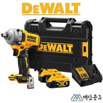 디월트 신제품 20V 충전 미드토크 임팩트 렌치 DCF892 N P1 P2 DCF894후속, [03]P2(케이스+5A배터리2개+충전기)