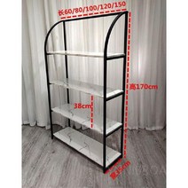 물품진열대 모자 쇼핑몰 가방 신발 고급 진열선반, L.블랙-80x35x170