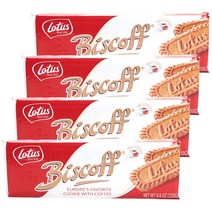 로터스 비스코프 커피 쿠키 비건, 250g, 4개