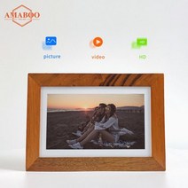 디지털 LCD 스크린간판 상업용 유형 c에 있는 7 인치 IPS 광고 Signage LCD 스크린 스피커 운영하는 건전지, 01 brown_01 EU 플러그