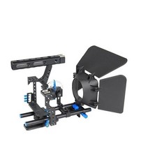 dslr 짐벌 캐논 6dmark2 오막포 좋은 사진 스튜디오 액세서리 카메라 안정제 tiktok stabilization system dslr rig 영화 키트 지원 케이지, 검은색