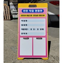 작업현황판 공사중 PE입간판 작업판 작업중 공사개요 레버장식2개 공사안내판, 2개